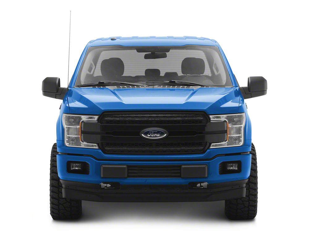 Raxiom CXR Series LED Upper Replacement Grille with White DRL; Black (18-20 F-150, Excluding Raptor)