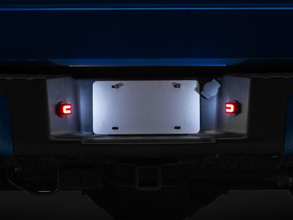 Raxiom LED License Plate Lighting; White and Red (04-14 F-150)