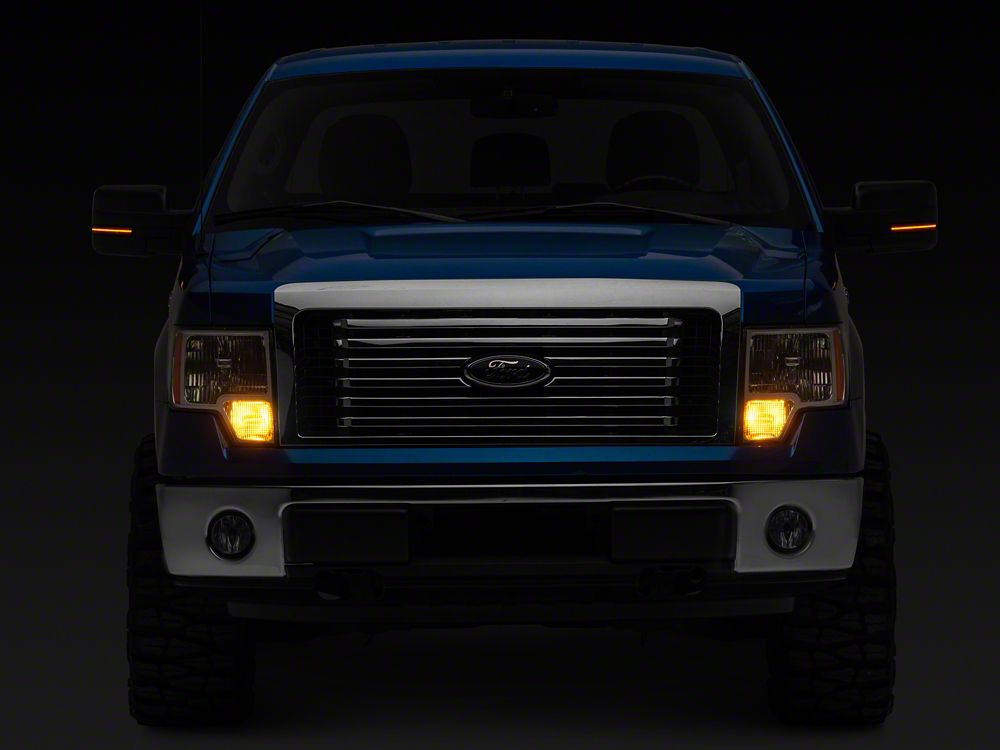 Raxiom Axial Series LED Third Brake Light with Sequential LED Mirror Mounted Turn Signals; Smoked (09-14 F-150, Excluding Raptor)