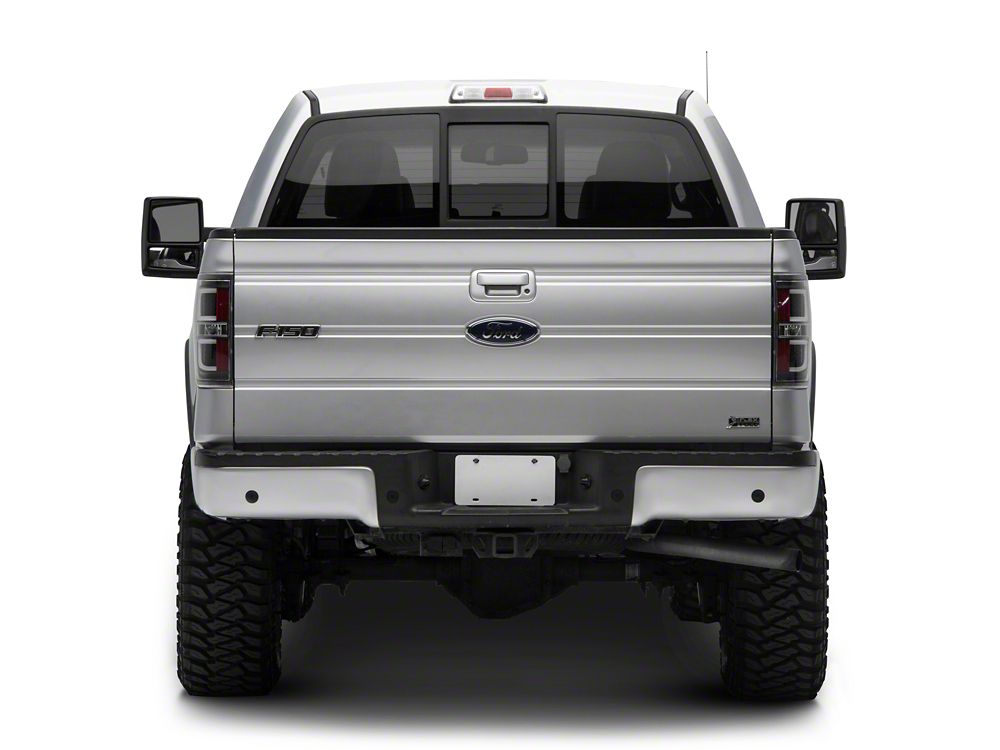 Raxiom Projector Headlights with LED Accent, G2 LED Tail Lights and Axial Series Smoked LED Third Brake Light; Black Housing; Clear Lens (09-14 F-150 Styleside w/ Factory Halogen Headlights, Excluding Raptor)
