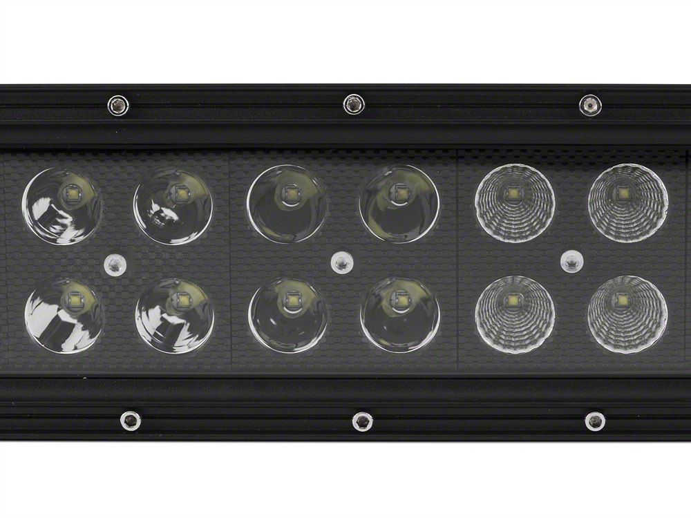 Raxiom 20-Inch Dual Row LED Light Bar; Flood/Spot Combo Beam (Universal; Some Adaptation May Be Required)