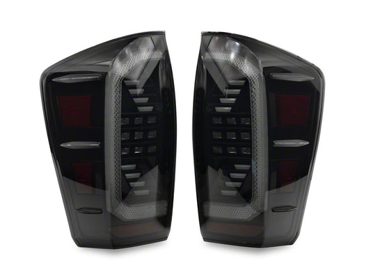 Raxiom LED Tail Lights; Black Housing; Clear Lens (16-23 Tacoma)