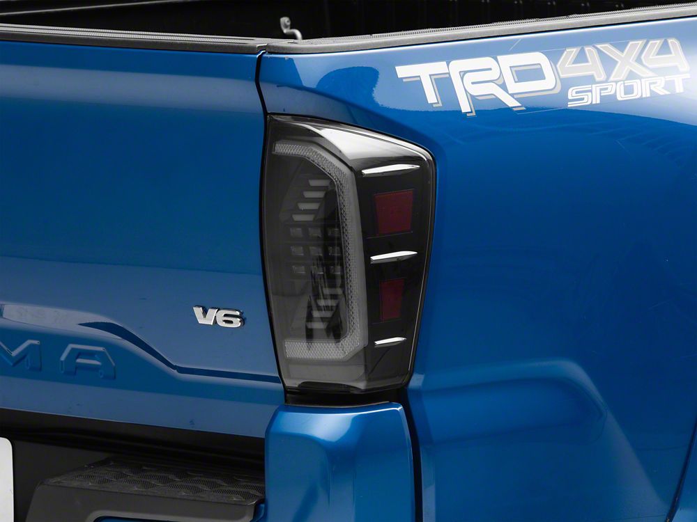 Raxiom LED Tail Lights; Black Housing; Clear Lens (16-23 Tacoma)