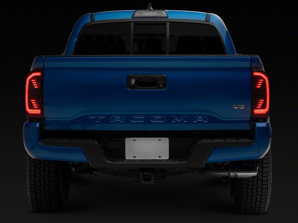 Raxiom LED Tail Lights; Black Housing; Clear Lens (16-23 Tacoma)