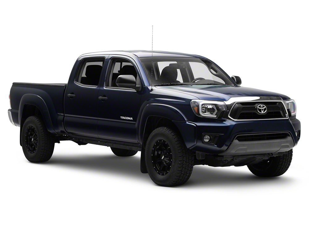 Raxiom Axial Series Headlights with Sequential LED Bar; Black Housing; Clear Lens (12-15 Tacoma)