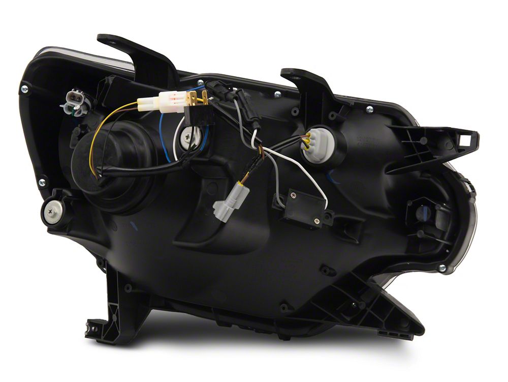 Raxiom Axial Series Projector Headlights with Sequential LED Bar; Black Housing; Clear Lens (12-15 Tacoma)