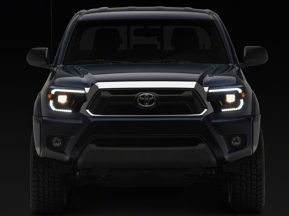 Raxiom Axial Series Switchback Projector Headlights; Black Housing; Clear Lens (12-15 Tacoma)