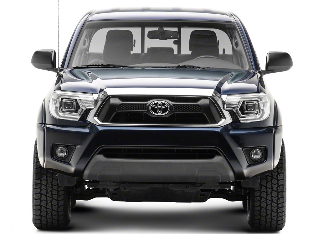 Raxiom Axial Series Switchback Projector Headlights; Chrome Housing; Clear Lens (12-15 Tacoma)