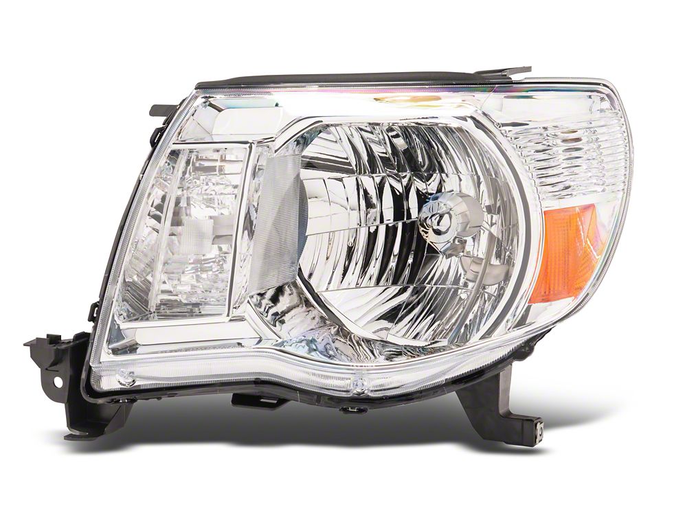 Raxiom Axial Series OE Replacement Headlights; Chrome Housing; Clear Lens (05-11 Tacoma)