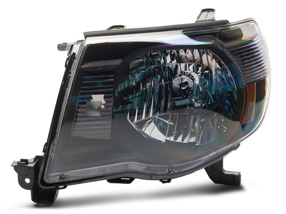 Raxiom Axial Series OE Replacement Headlights; Black Housing; Clear Lens (05-11 Tacoma)