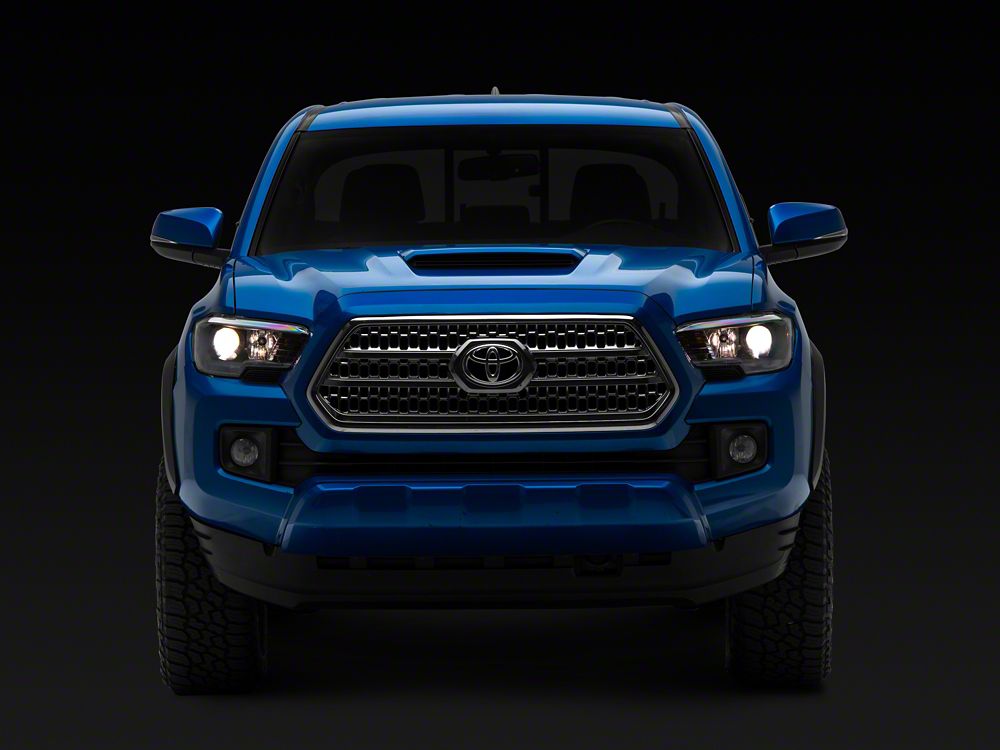 Raxiom Axial Series OE Replacement Headlights; Black Housing; Clear Lens (16-23 Tacoma w/o Factory LED DRL)