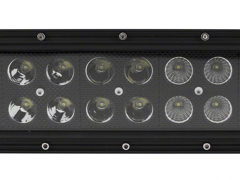 Raxiom 20-Inch Dual Row LED Light Bar; Flood/Spot Combo Beam (Universal; Some Adaptation May Be Required)