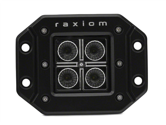 Raxiom 3-Inch Flush Mount 4-LED Off Road Light; Flood Beam (Universal; Some Adaptation May Be Required)