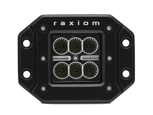 Raxiom 3-Inch Flush Mount 6-LED Off Road Light; Flood Beam (Universal; Some Adaptation May Be Required)