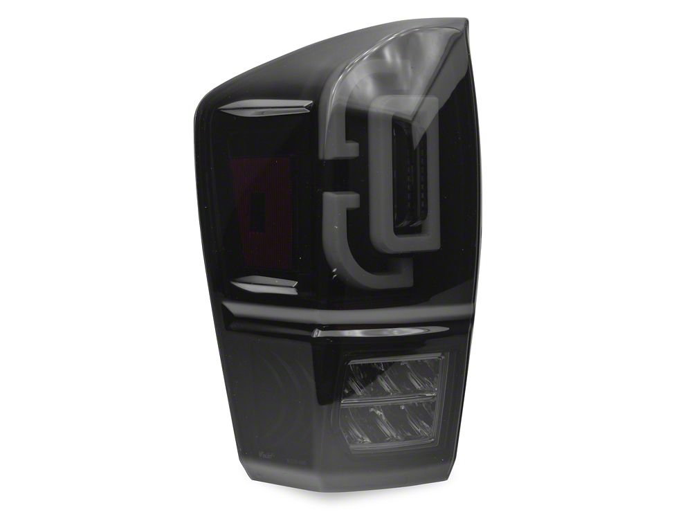 Raxiom XW Series Sequential LED Tail Lights; Black Housing, Smoked Lens (16-23 Tacoma)