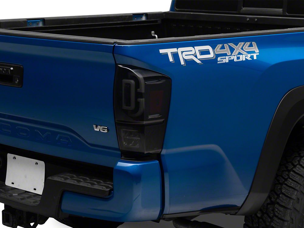 Raxiom XW Series Sequential LED Tail Lights; Black Housing, Smoked Lens (16-23 Tacoma)