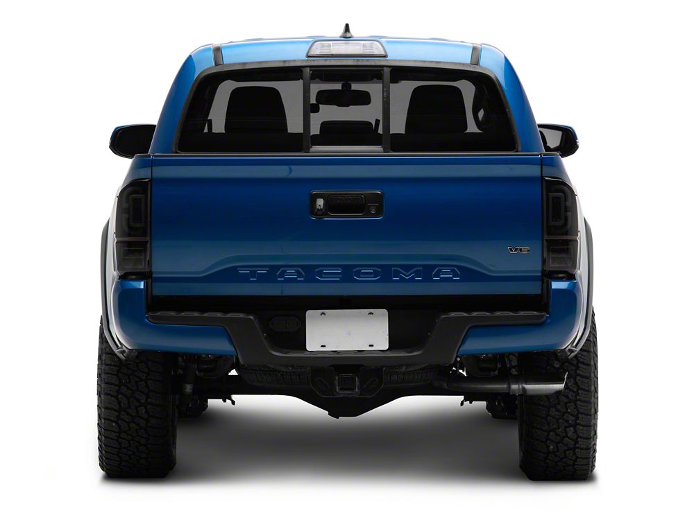 Raxiom XW Series Sequential LED Tail Lights; Black Housing, Smoked Lens (16-23 Tacoma)