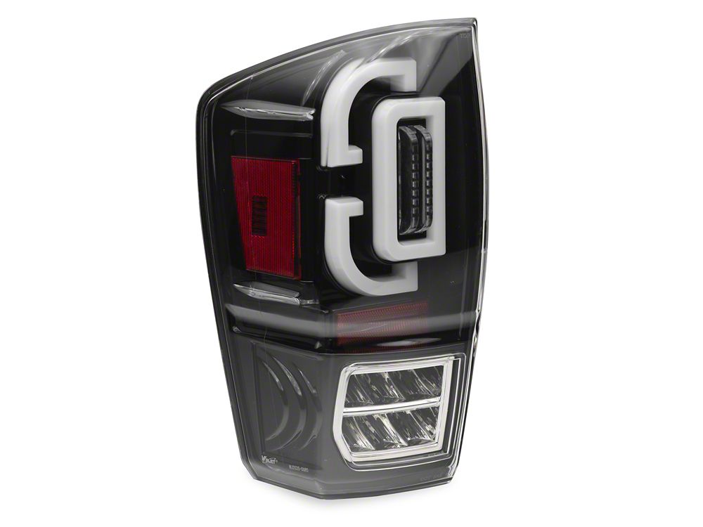 Raxiom XW Series Sequential LED Tail Lights; Black Housing; Clear Lens (16-23 Tacoma)