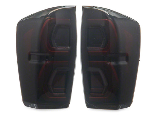 Raxiom Deuce LED Tail Lights; Black Housing; Smoked Lens (16-23 Tacoma)