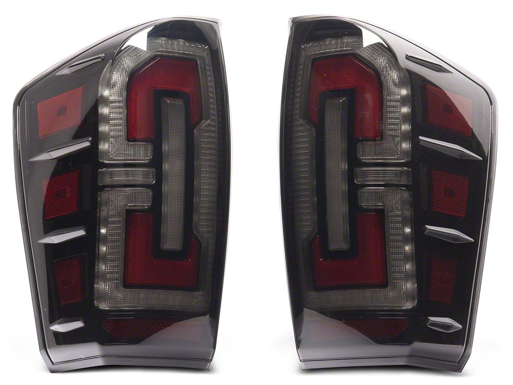 Raxiom LED Tail Lights; Black Housing; Smoked Lens (16-23 Tacoma)