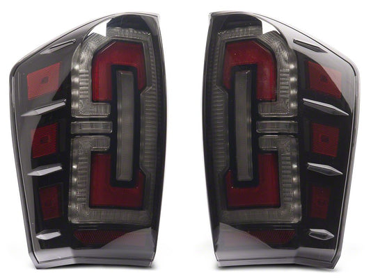 Raxiom LED Tail Lights; Black Housing; Smoked Lens (16-23 Tacoma)