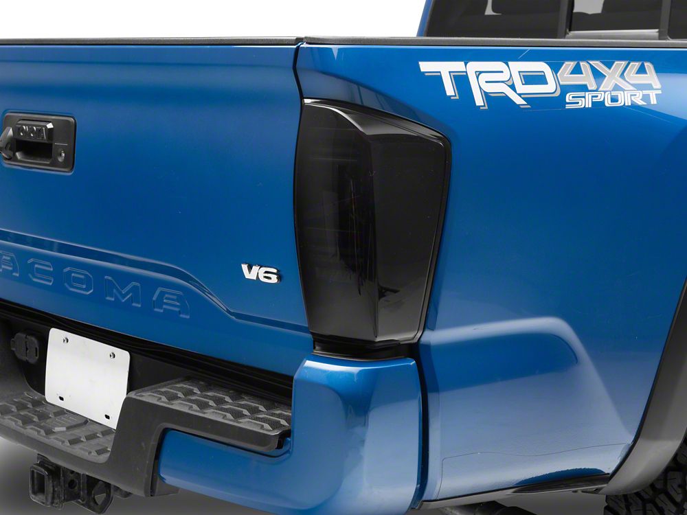 Raxiom ST LED Tail Lights; Black Housing; Smoked Lens (16-23 Tacoma)