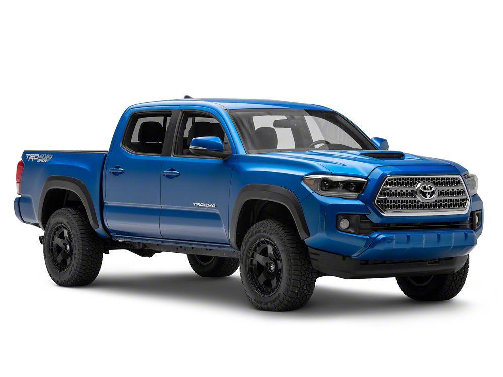 Raxiom CXR Series V2 LED Projector Headlights; Black Housing; Clear Lens (16-23 Tacoma w/ Factory Halogen DRL)
