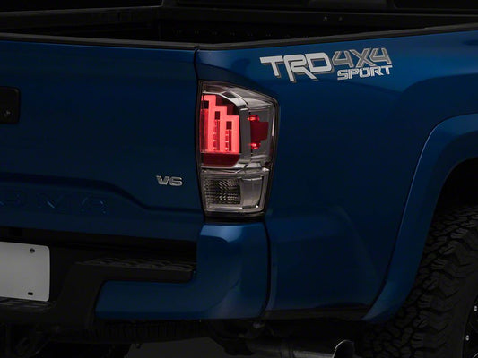 Raxiom LED Tail Lights; Chrome Housing; Clear Lens (16-23 Tacoma)