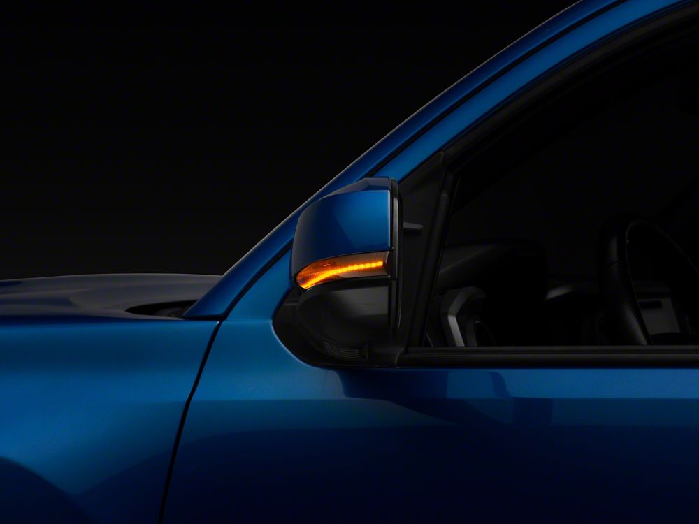 Raxiom Axial Series Mirror Mounted LED Sequential Turn Signals; Smoked (16-23 Tacoma)