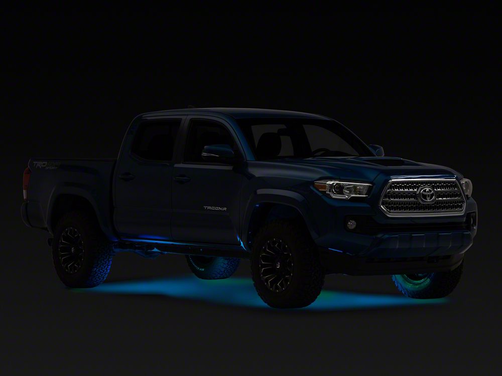 Raxiom Axial Series Multi-Color Underbody Rock Light Kit with Bluetooth Remote (Universal; Some Adaptation May Be Required)