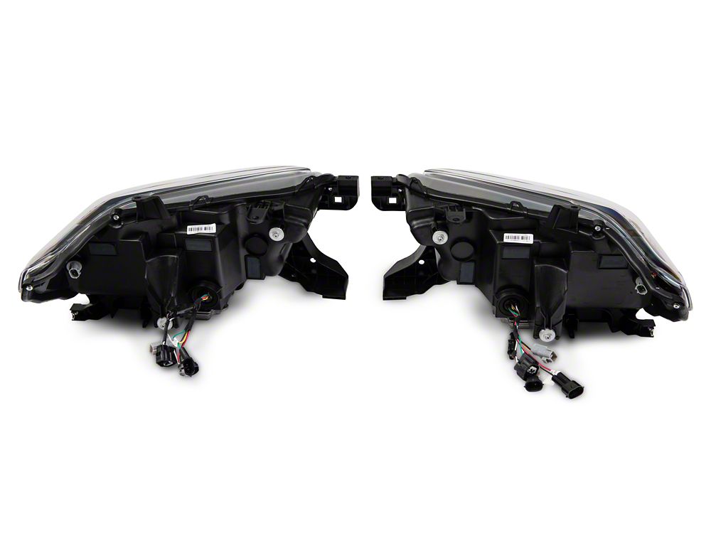 Raxiom LED Headlights; Black Housing; Clear Lens (16-23 Tacoma w/ Factory Halogen DRL)