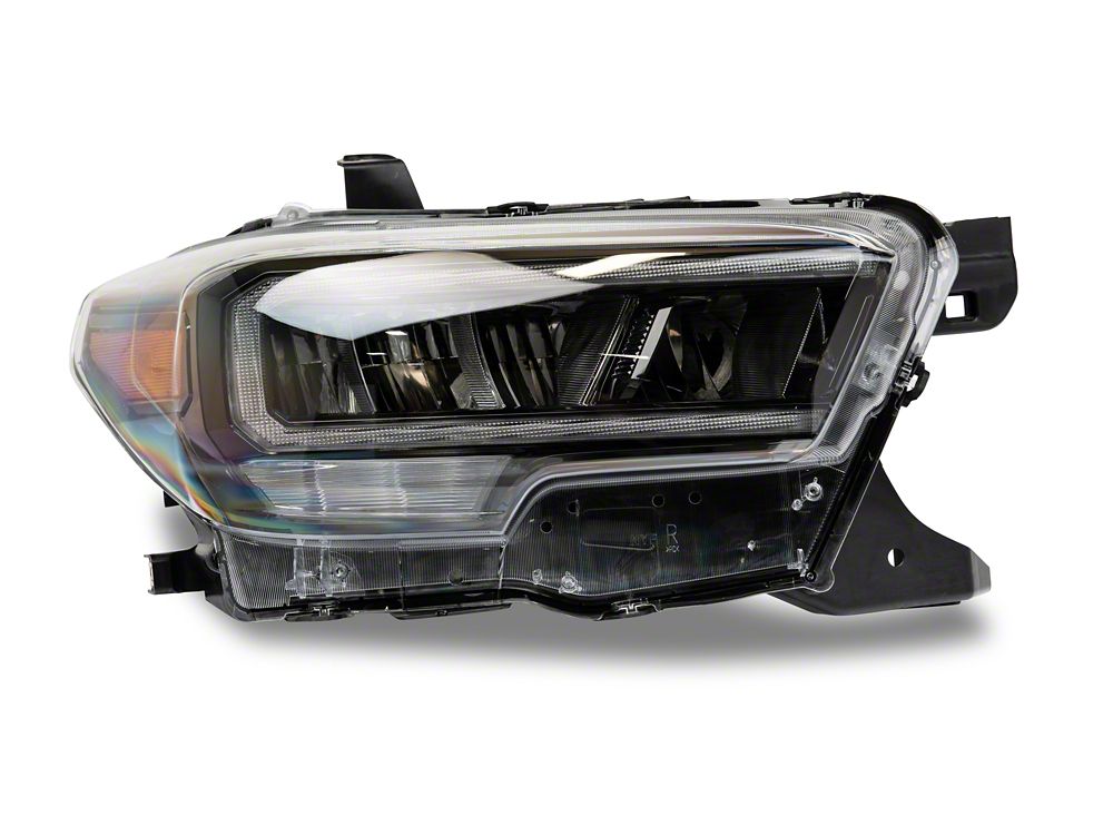 Raxiom LED Headlights; Black Housing; Clear Lens (16-23 Tacoma w/ Factory Halogen DRL)