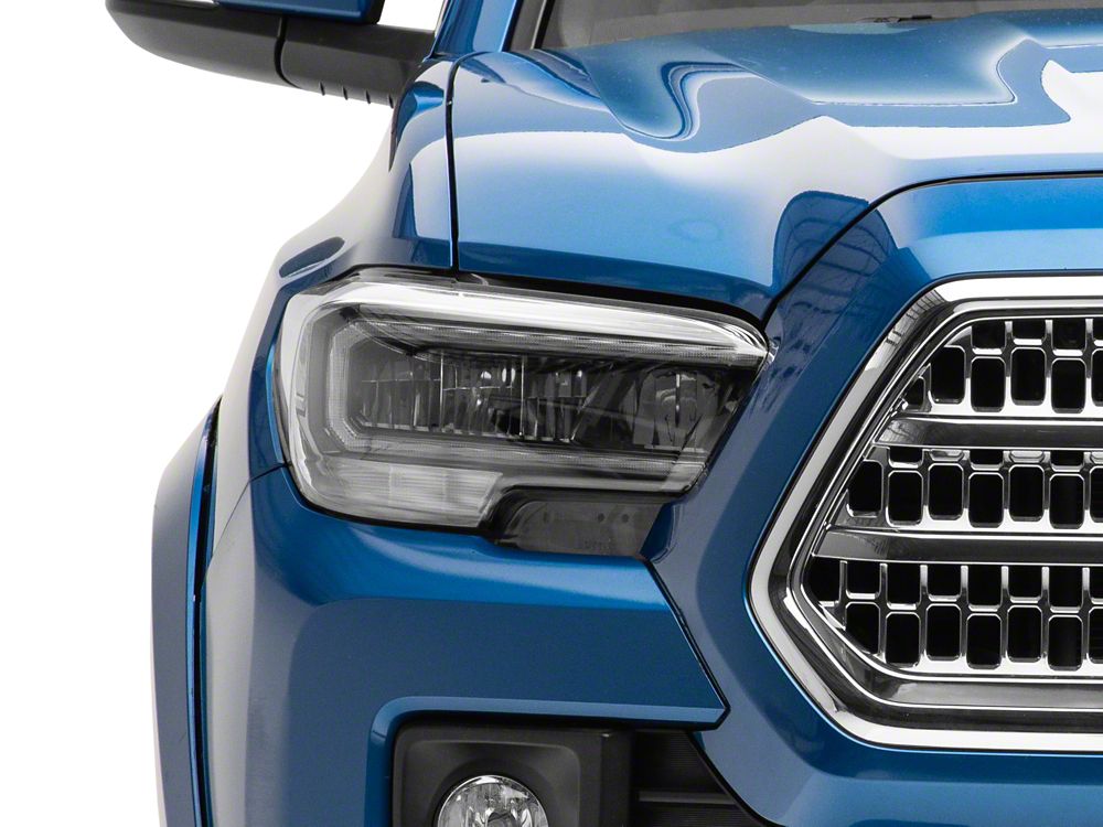 Raxiom LED Headlights; Black Housing; Clear Lens (16-23 Tacoma w/ Factory Halogen DRL)