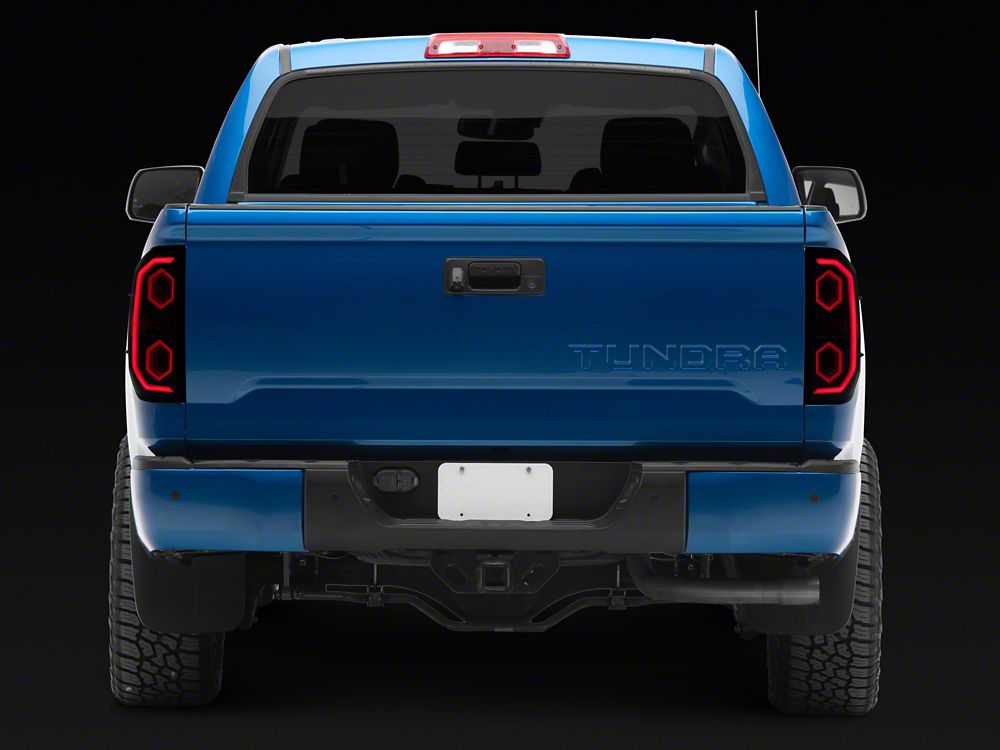 Raxiom LED Ring Tail Lights; Black Housing; Clear Lens (14-21 Tundra)