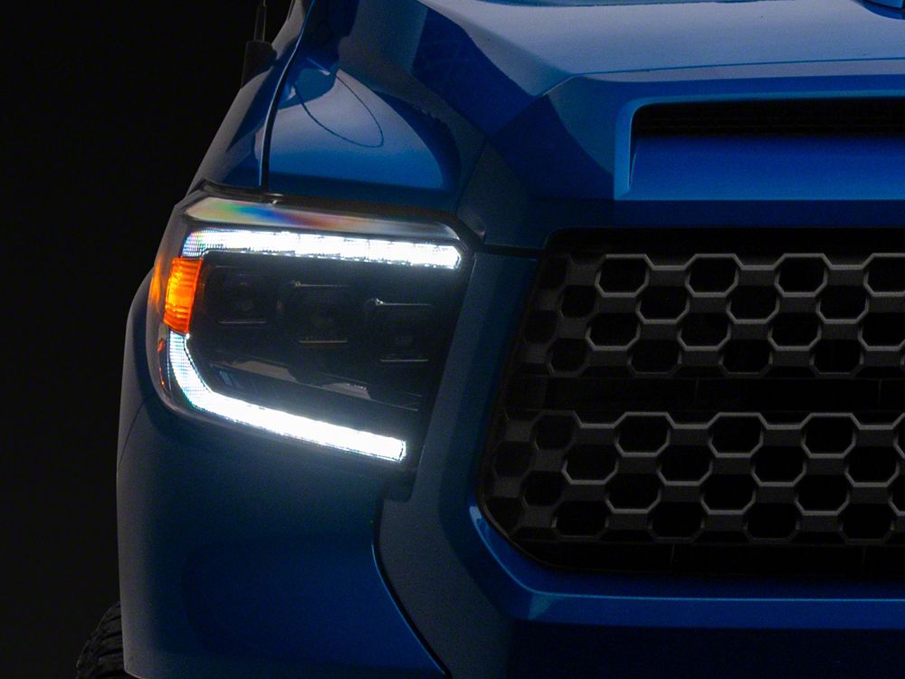 Raxiom CXR Series LED Headlights; Black Housing; Clear Lens (14-21 Tundra)