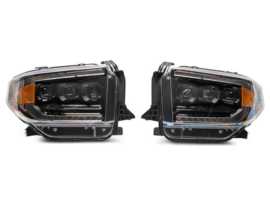 Raxiom CXR Series LED Headlights; Black Housing; Clear Lens (14-21 Tundra)
