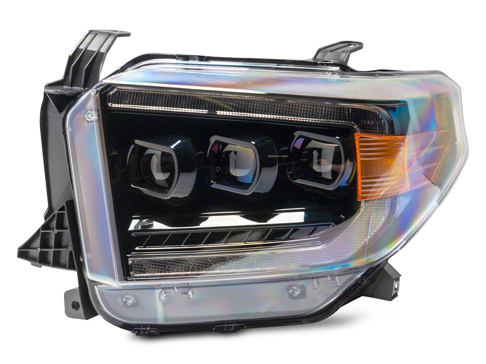 Raxiom CXR Series LED Headlights; Black Housing; Clear Lens (14-21 Tundra)