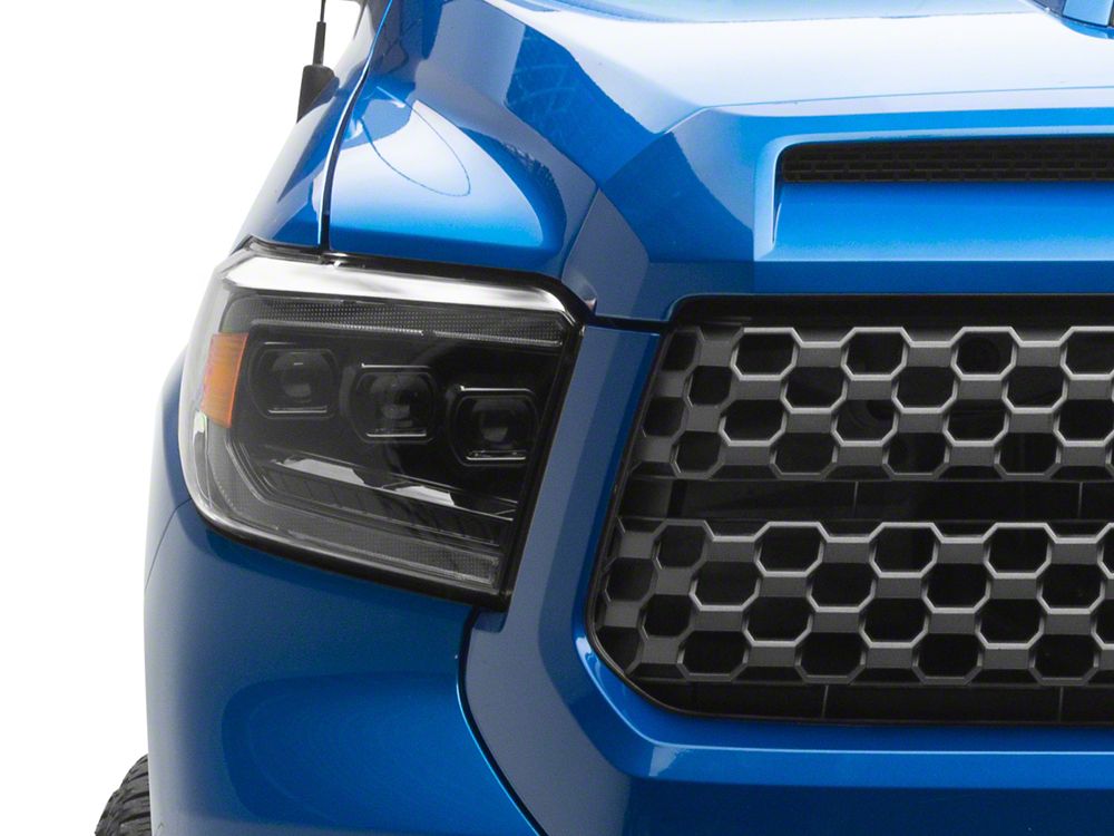 Raxiom CXR Series LED Headlights; Black Housing; Clear Lens (14-21 Tundra)