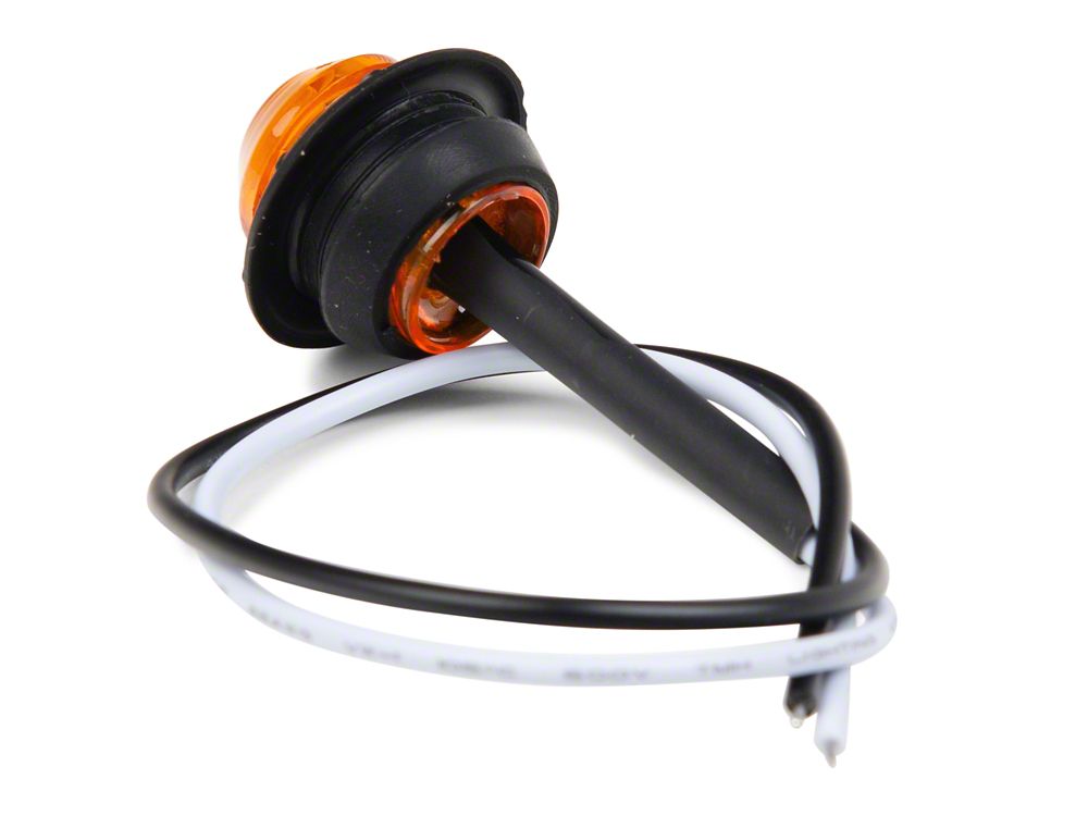 Raxiom Axial Series 3/4-Inch LED Marker Light; Amber Lens