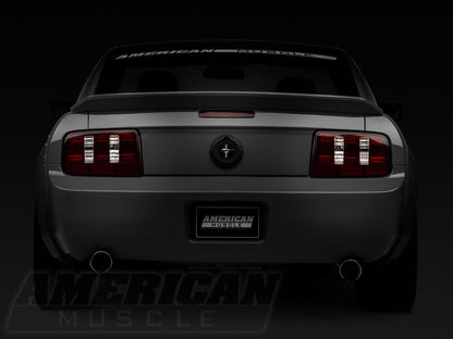 Raxiom Coyote Tail Lights and Sequential Tail Light Kit; Smoked (05-09 Mustang)