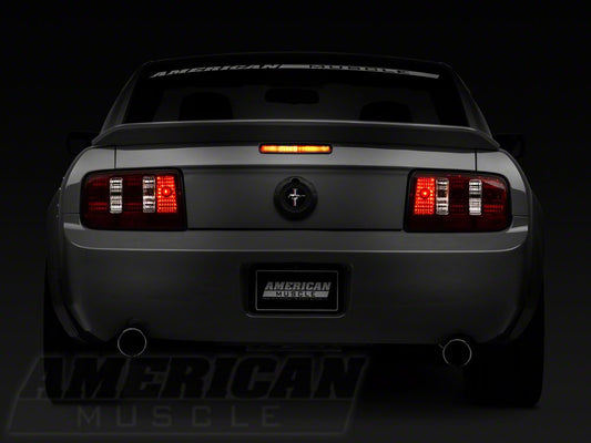 Raxiom Coyote Tail Lights and Sequential Tail Light Kit; Smoked (05-09 Mustang)