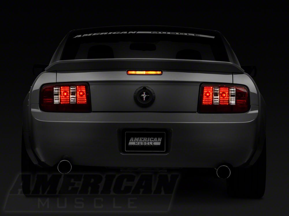 Raxiom Coyote Tail Lights and Sequential Tail Light Kit; Smoked (05-09 Mustang)