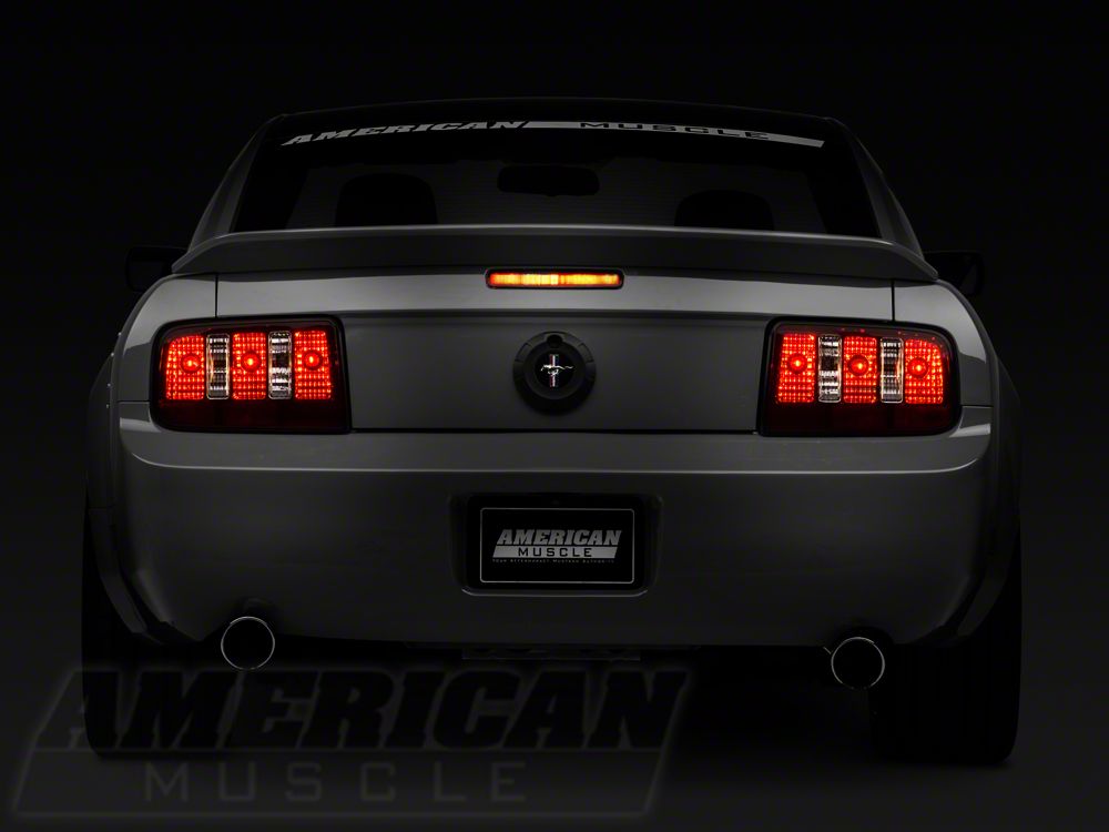 Raxiom Coyote Tail Lights and Sequential Tail Light Kit; Smoked (05-09 Mustang)