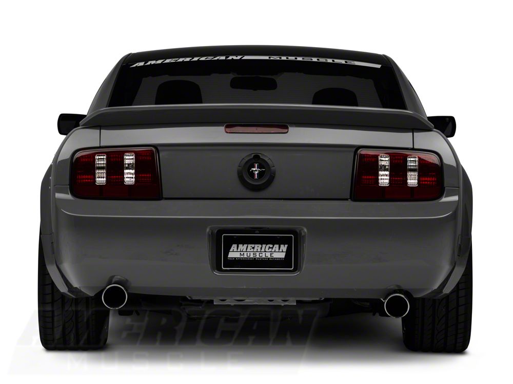 Raxiom Coyote Tail Lights and Sequential Tail Light Kit; Smoked (05-09 Mustang)