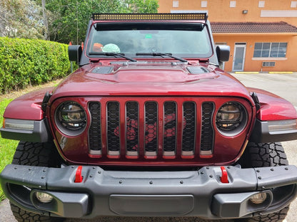Raxiom 52-Inch Dual Row LED Light Bar with Windshield Mounting Brackets (20-25 Jeep Gladiator JT, Excluding Mojave)