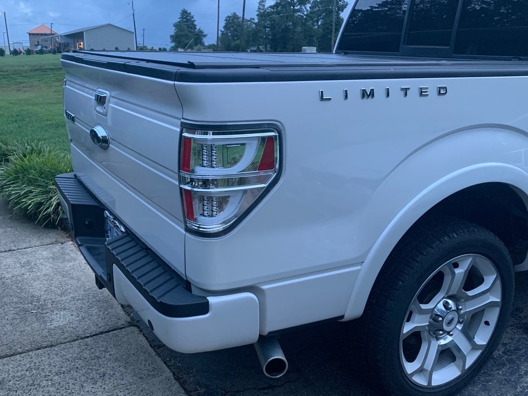 Raxiom G2 LED Tail Lights; Chrome Housing; Clear Lens (09-14 F-150 Styleside)