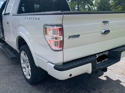 Raxiom G2 LED Tail Lights; Chrome Housing; Clear Lens (09-14 F-150 Styleside)