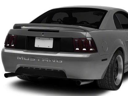 Raxiom Icon LED Tail Lights; Black Housing; Smoked Lens (99-04 Mustang, Excluding 99-01 Cobra)