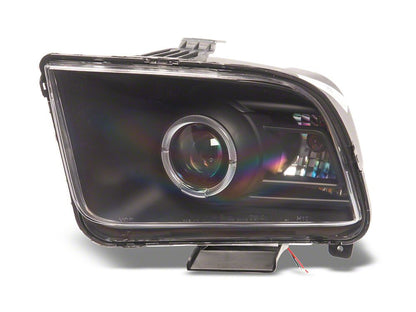 Raxiom 2010 Style LED Halo Headlights; Black Housing; Clear Lens (05-09 Mustang w/ Factory Halogen Headlights, Excluding GT500)
