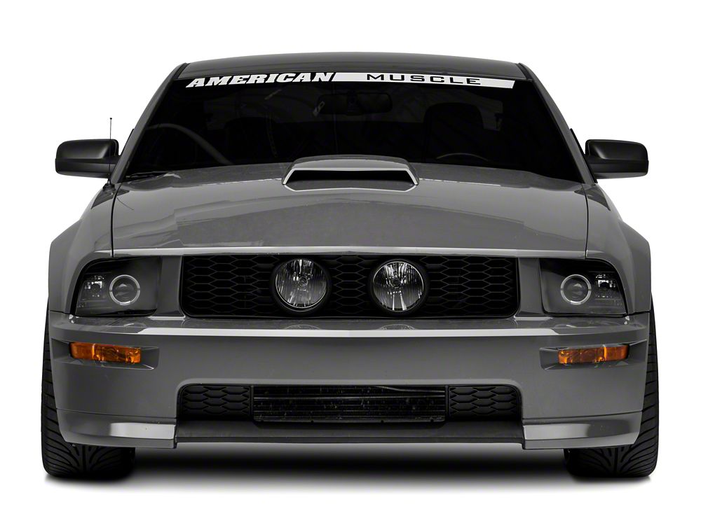 Raxiom 2010 Style LED Halo Headlights; Black Housing; Clear Lens (05-09 Mustang w/ Factory Halogen Headlights, Excluding GT500)